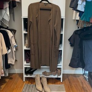 J. Crew long brown cardigan